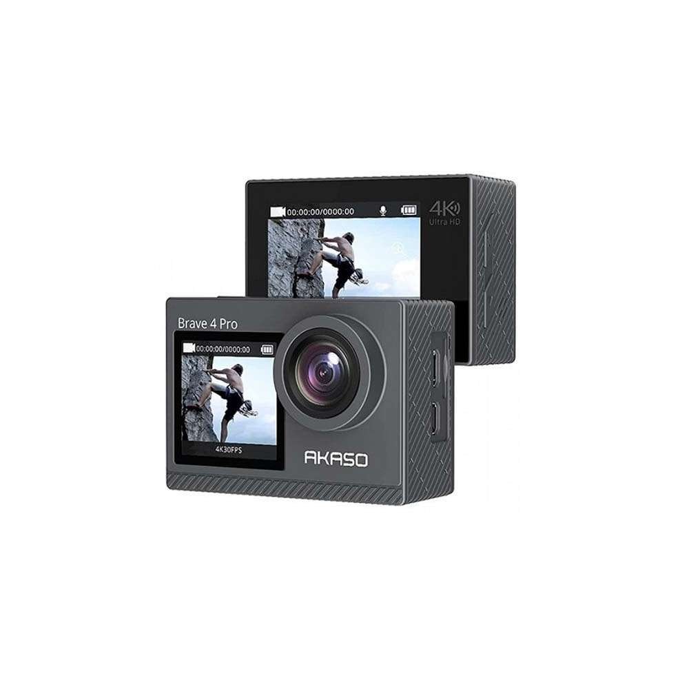 AKASO Brave 4 Pro 20MP 4K Waterproof Dual Screen Wi-Fi Remote Control Action Camera