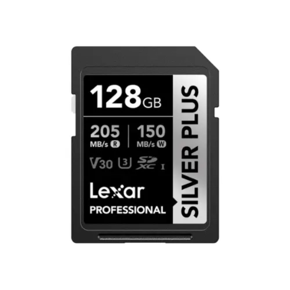 Lexar 128GB Professional SILVER (2) Lexar 128GB Professional SILVER PLUS UHS-I SDXC Memory Card - Image 1