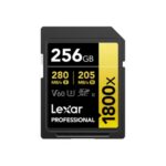 Lexar 256GB Professional GOLD 1800x UHS-II SDXC Memory Card