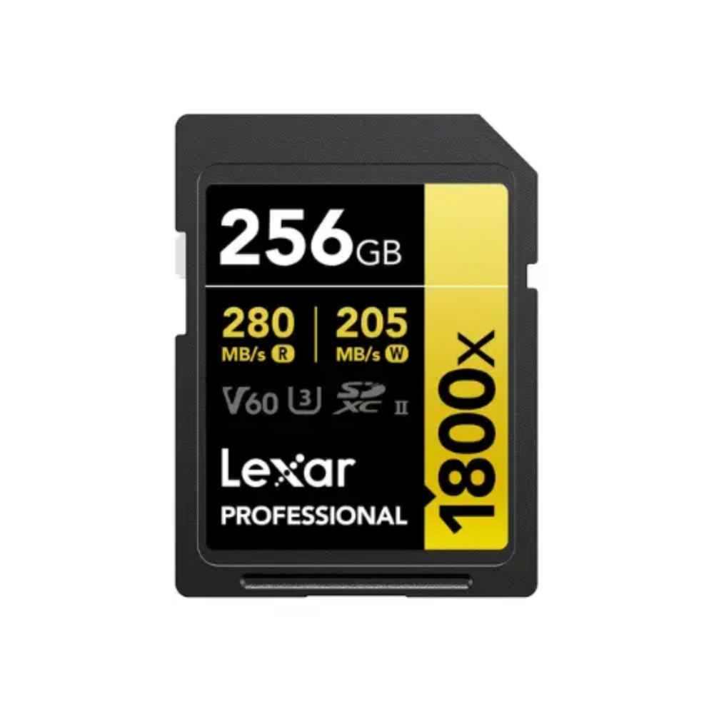 Lexar 256GB Professional (2) Lexar 256GB Professional GOLD 1800x UHS-II SDXC Memory Card - Image 1