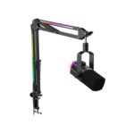 FIFINE AmpliGame AM8PROT Dynamic Microphone Kit with RGB Boom Arm Stand