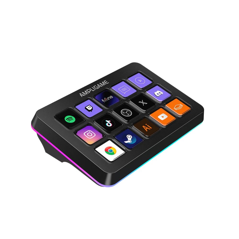 AmpliGame D6 FIFINE AmpliGame D6 RGB Stream Controller Deck - Image 1